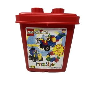 Lego 4055  With Red Stackable Block Storage  Unopened  Packages Vintage Read